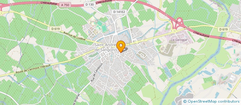 localisation de l'entreprise ASSOCIATION CALLES DEL MUNDO  SAINT-ANDRE-DE-SANGONIS