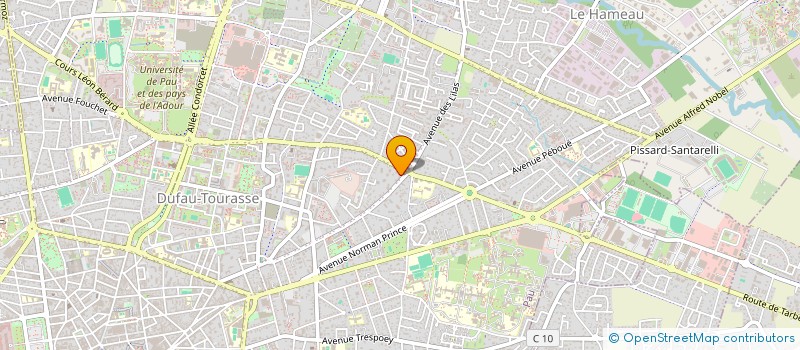 localisation de l'entreprise ASSOCIATION CALOURINE  BILLERE