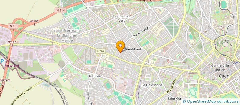 localisation de l'entreprise ASSOCIATION CALVADOSIENNE DES COLLECTIONNEURS ET AMIS DE LA BANDE DESSINEE à CAEN