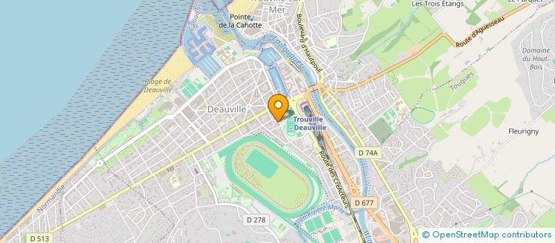 localisation de l'entreprise ASSOCIATION CALVADOSIENNE DU CINEMA S'EXPOSE  DEAUVILLE