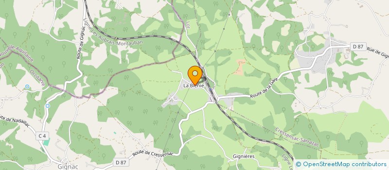 localisation de l'entreprise ASSOCIATION CAMC  GIGNAC