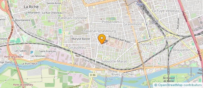 localisation de l'entreprise ASSOCIATION CAMERA EPAULE  TOURS