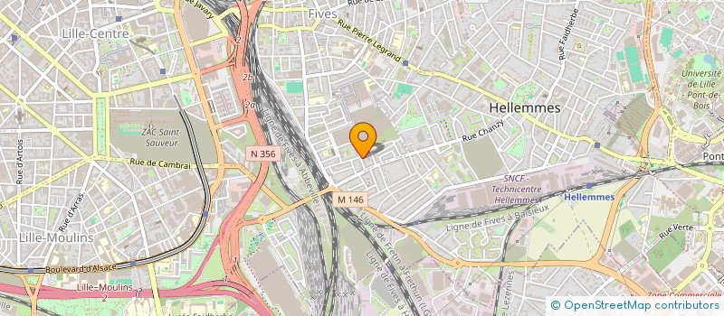 localisation de l'entreprise ASSOCIATION CAMOUFLEUR à LILLE