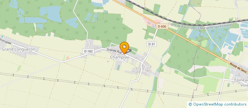 localisation de l'entreprise ASSOCIATION CAMPO-LAICIENNE (A.C.L.)  CHAMPLAY