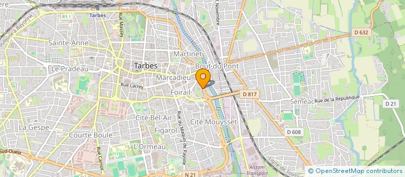 localisation de l'entreprise ASSOCIATION CAMPUS  TARBES