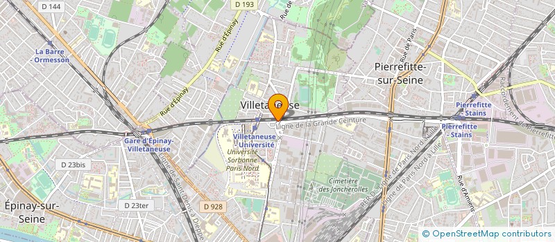 localisation de l'entreprise ASSOCIATION CAMPUS XIII à VILLETANEUSE
