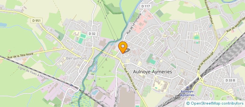 localisation de l'entreprise ASSOCIATION CANAL SAMBRE AVESNOIS à AULNOYE-AYMERIES