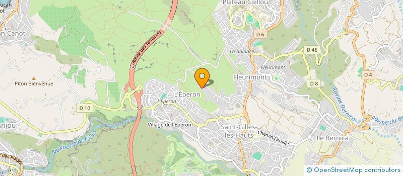 localisation de l'entreprise ASSOCIATION CANINE TERRITORIALE DE LA REUNION  SAINT-PAUL