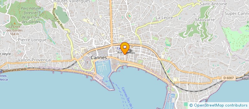 localisation de l'entreprise ASSOCIATION CANNES MEDICO-DENTAIRE à CANNES