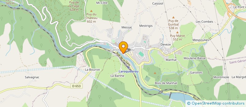 localisation de l'entreprise ASSOCIATION CANTAL FISH à LAROQUEBROU