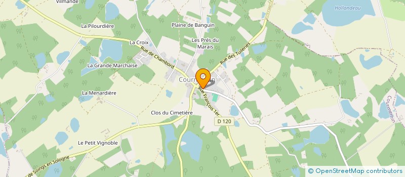 localisation de l'entreprise ASSOCIATION CANTINE SCOLAIRE à COURMEMIN