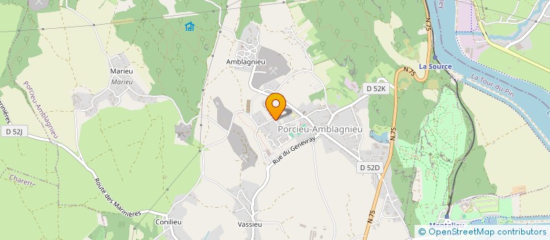 localisation de l'entreprise ASSOCIATION CANTINE SCOLAIRE à LA BALME-LES-GROTTES