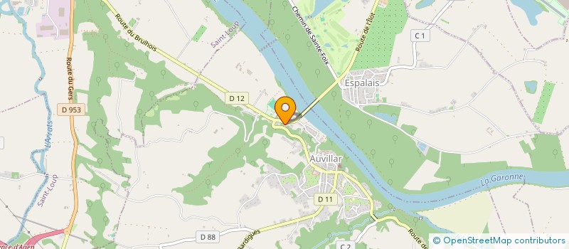 localisation de l'entreprise ASSOCIATION CANTONALE DES RETRAITES (EES) AGRICOLES DU CANTON D'AUVILLAR  AUVILLAR