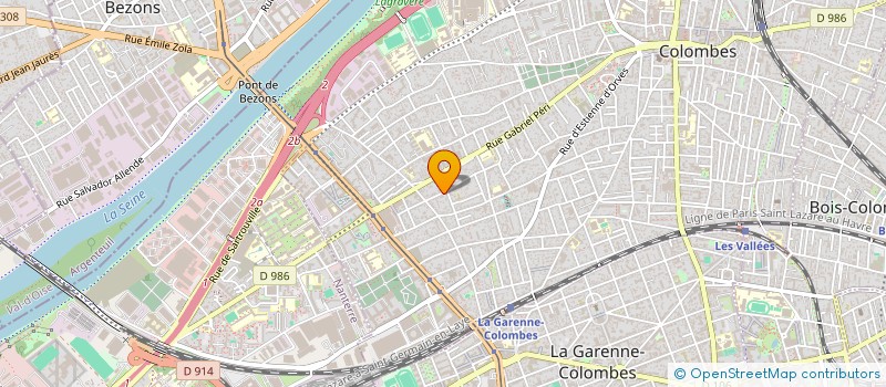localisation de l'entreprise ASSOCIATION CAP'AILLEURS à COLOMBES
