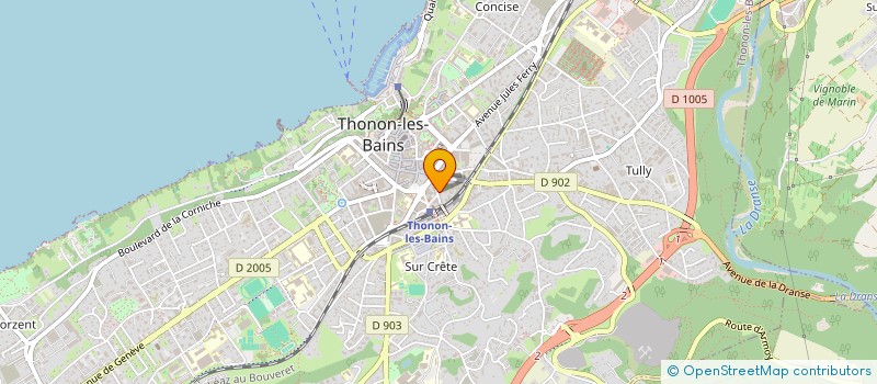 localisation de l'entreprise ASSOCIATION CAP VERT DU CHABLAIS à THONON-LES-BAINS