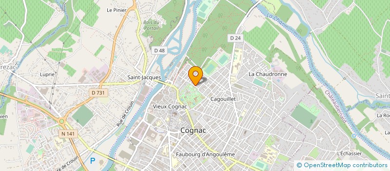 localisation de l'entreprise ASSOCIATION CAPMA CAPMI à COGNAC