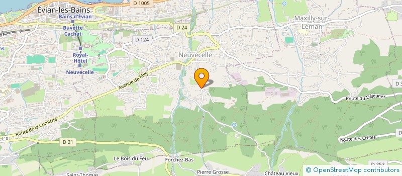 localisation de l'entreprise ASSOCIATION CAPOEIRA CANTO DA LAGOA  NEUVECELLE