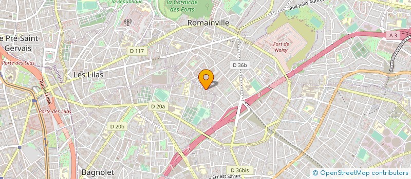 localisation de l'entreprise ASSOCIATION CAPOEIRA GUNGA E MEU à ROMAINVILLE