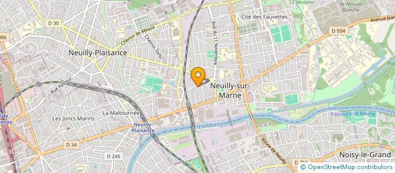 localisation de l'entreprise ASSOCIATION CAPOEIRA NAO PARA à NEUILLY-SUR-MARNE