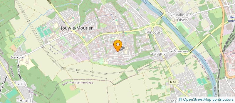 localisation de l'entreprise ASSOCIATION CAPOEIRA SENZALA 95  JOUY-LE-MOUTIER