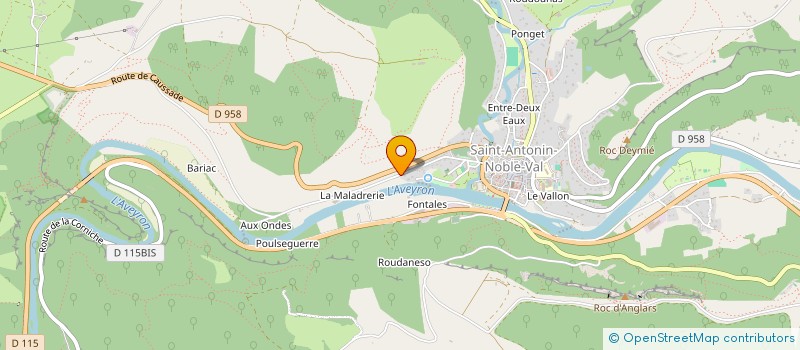 localisation de l'entreprise ASSOCIATION CAPUCINE à SAINT-ANTONIN-NOBLE-VAL