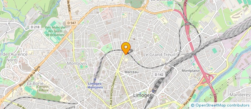 localisation de l'entreprise ASSOCIATION CARABINE DES FETARDS ACTIFS à LIMOGES