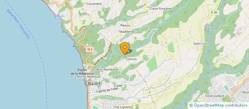 localisation de l'entreprise ASSOCIATION CARAIBES LOISIRS à BAILLIF