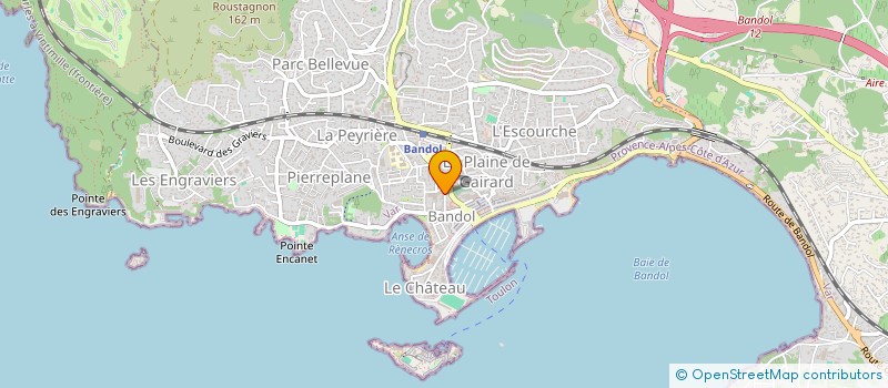 localisation de l'entreprise ASSOCIATION CARAT à BANDOL