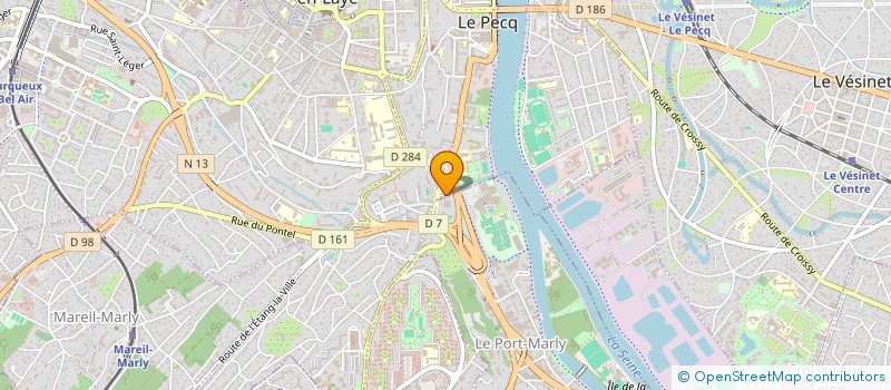 localisation de l'entreprise ASSOCIATION CARAVELLE  LE PECQ