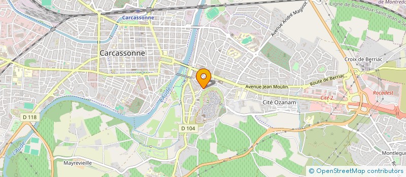localisation de l'entreprise ASSOCIATION CARCASSONNAISE POUR LA RECHERCHE MEDICALE à CARCASSONNE