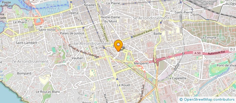 localisation de l'entreprise ASSOCIATION CARDIOLOGUE CONGRES à MARSEILLE