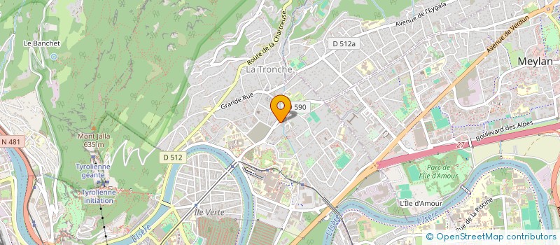 localisation de l'entreprise ASSOCIATION CARDIOPEDIATRIQUE MEDICO-CHIRURGICALE POUR LA RECHERCHE à LA TRONCHE