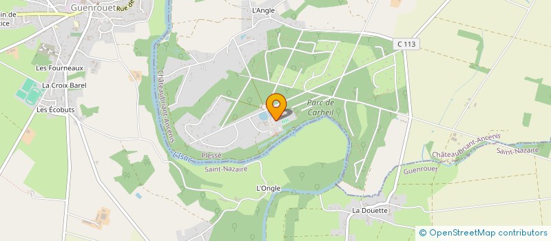 localisation de l'entreprise ASSOCIATION CARHEIL TENNIS CLUB  PLESSE