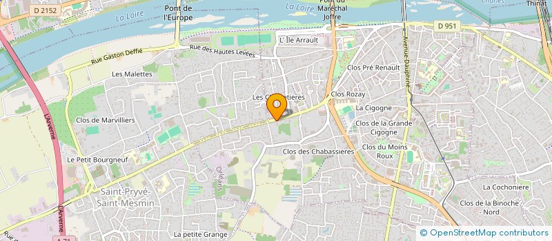 localisation de l'entreprise ASSOCIATION CARITATIVE DAVID BOULELE FRANCE GABON  ORLEANS