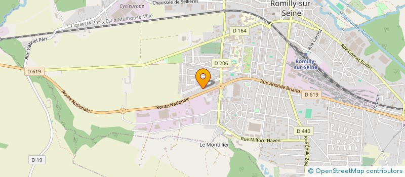 localisation de l'entreprise ASSOCIATION CARITATIVE MAIN A MAIN à ROMILLY-SUR-SEINE