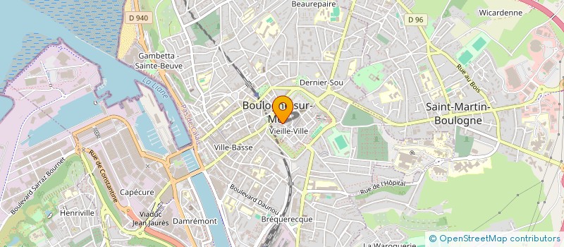 localisation de l'entreprise ASSOCIATION CARPA BOULOGNE  BOULOGNE-SUR-MER