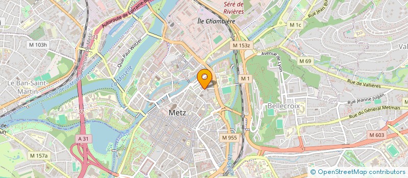 localisation de l'entreprise ASSOCIATION CARREFOUR  METZ