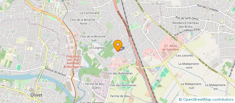 localisation de l'entreprise ASSOCIATION CARREFOUR DE LA PRESSE  ORLEANS