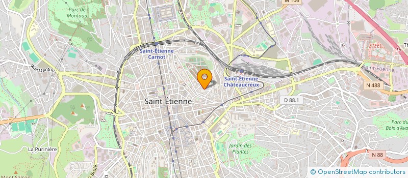 localisation de l'entreprise ASSOCIATION CARREMENT  SAINT-ETIENNE