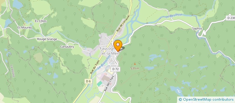 localisation de l'entreprise ASSOCIATION CARTE BLANCHE  FAUCOGNEY-ET-LA-MER