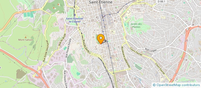 localisation de l'entreprise ASSOCIATION CASA DE BAMBA (BEM BACANA)  SAINT-ETIENNE