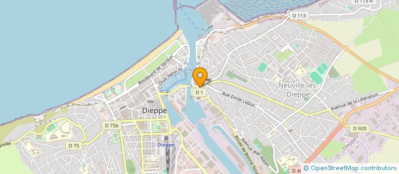 localisation de l'entreprise ASSOCIATION CASCADES à DIEPPE