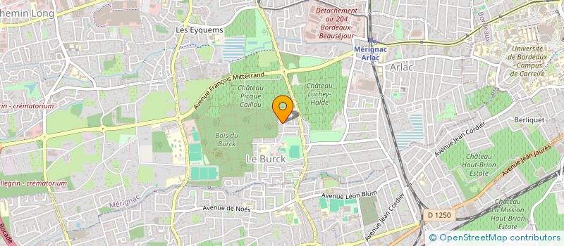 localisation de l'entreprise ASSOCIATION CASEMATE  MERIGNAC