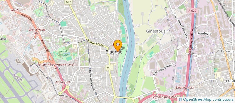 localisation de l'entreprise ASSOCIATION CASO ART à BLAGNAC