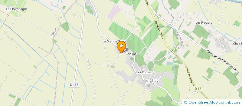 localisation de l'entreprise ASSOCIATION CAT AND DOG 17  LE CHAY