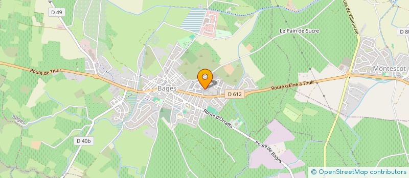 localisation de l'entreprise ASSOCIATION CATALANE POUR LE DON DE SANG BENEVOLE DE BAGES  BAGES