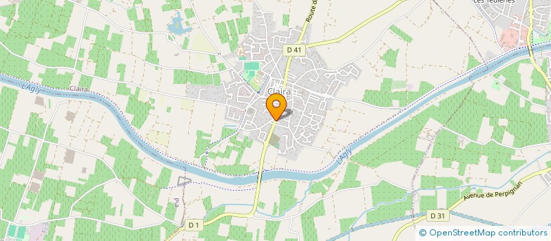 localisation de l'entreprise ASSOCIATION CATALANE POUR LE DON DE SANG BENEVOLE DE CLAIRA à CLAIRA