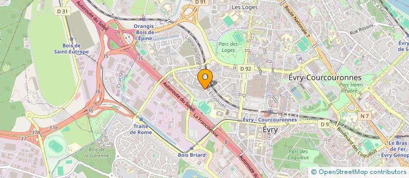 localisation de l'entreprise ASSOCIATION CATCH ESSONNE  EVRY-COURCOURONNES