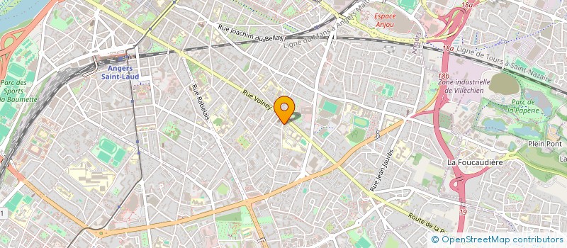 localisation de l'entreprise ASSOCIATION CATHOLIQUE ANGEVINE DES OEUVRES D'ASSISTANCE ET DE BIENFAISANCE à ANGERS