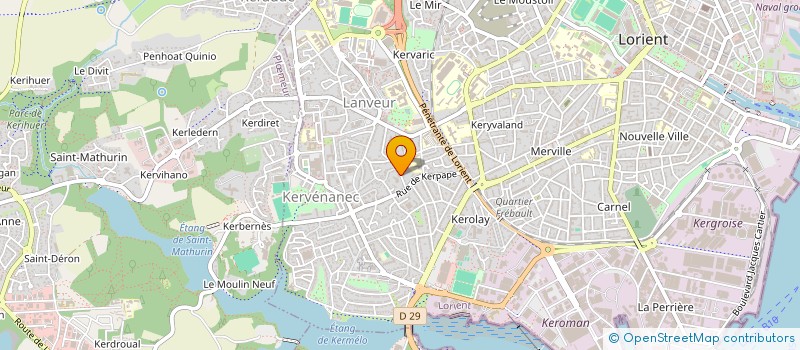 localisation de l'entreprise ASSOCIATION CATHOLIQUE DES ETUDIANTS DE LORIENT  LORIENT